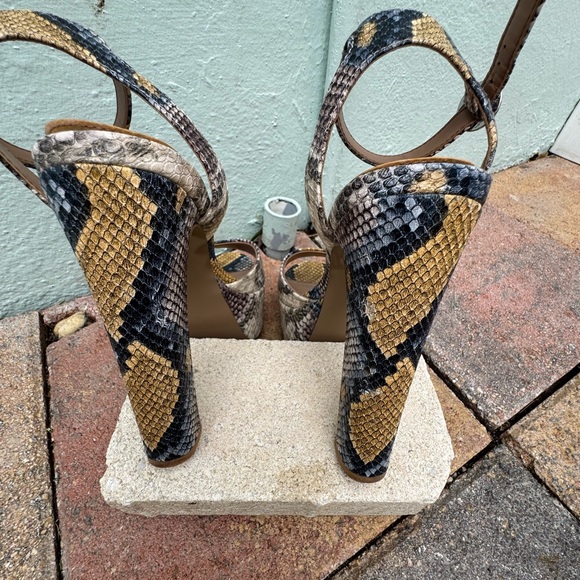 Steve Madden Snakeskin Platform Heels | Statement Night-Out Shoe - Picture 5 of 5